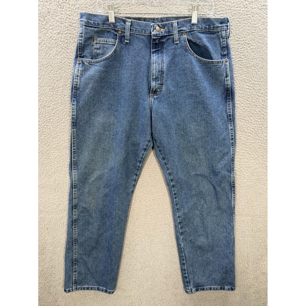 Wrangler Jeans Mens‎ 36x30 Blue Rugged Wear Relaxed Fit Western Workwear Chore